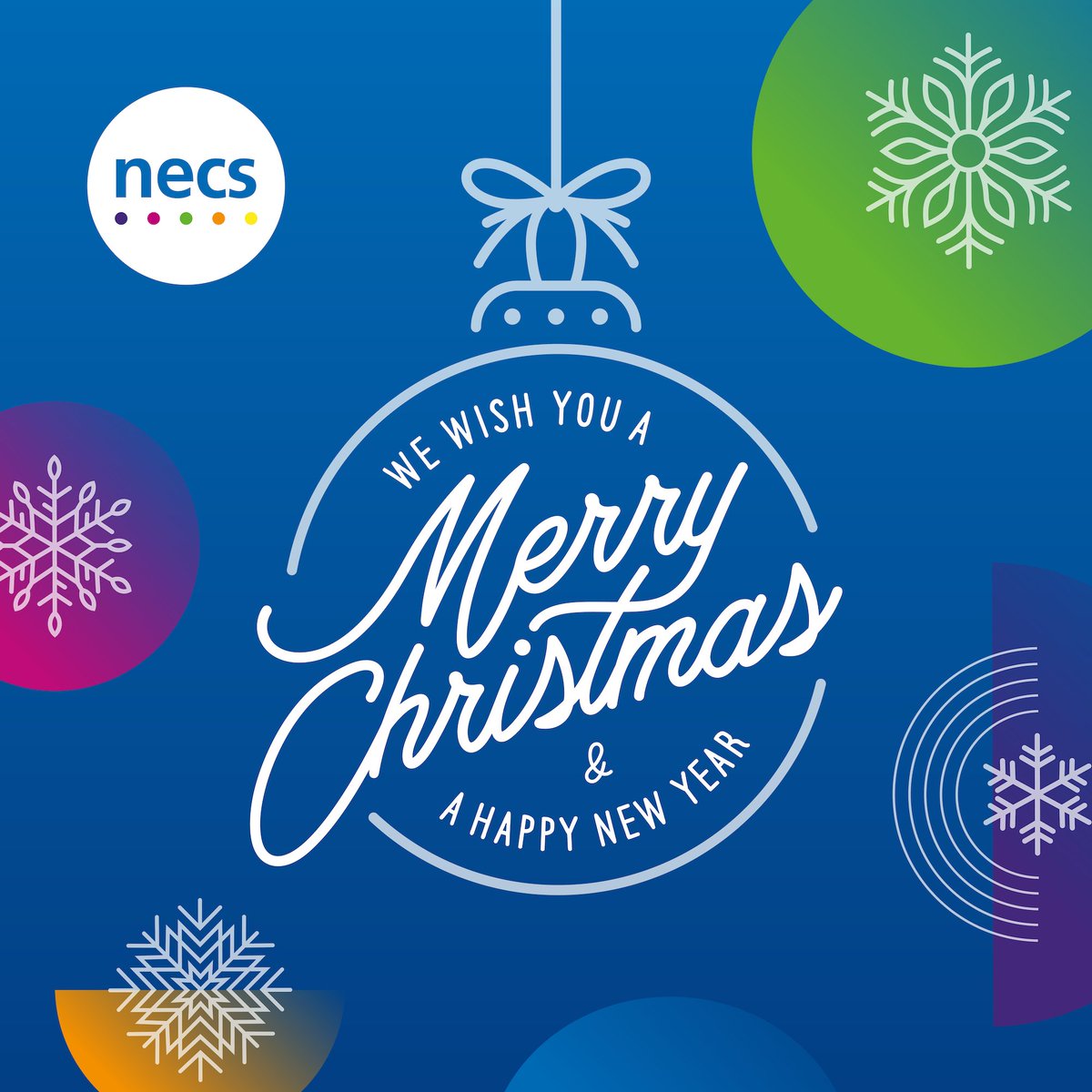 🎄Merry Christmas and Happy New Year to all our NHS colleagues and partners from everyone at NECS!!🎅

We'll be closed on bank holidays, but our teams will be operating as usual otherwise, during normal office hours.

#TeamNECS #seasonsgreetings #NECSis10