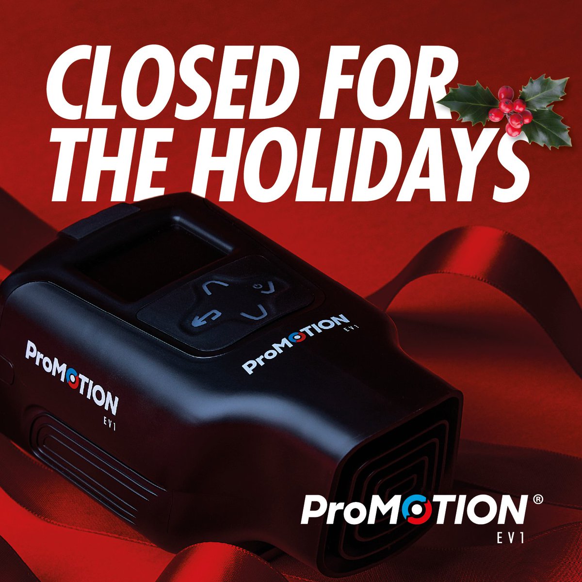 promotion_fit's tweet image. Our office will be closed from 5pm today for the festive period, reopening at 9am on Tuesday 2nd January.

We would like to wish all our customers a wonderful holiday and the best of fitness for the new year 🎄

#ProMOTIONEV1