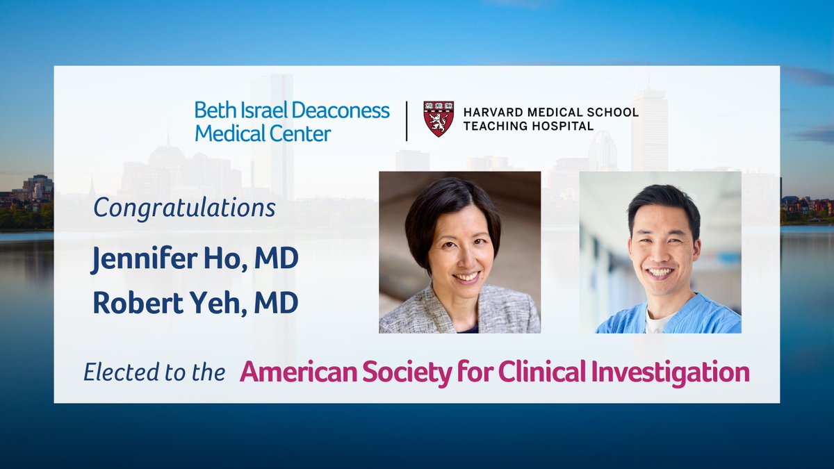 BIDMC CVI (@bidmccvi) on Twitter photo Congratulations to <a href="/JenHoCardiology/">Jennifer Ho</a> & <a href="/rwyeh/">Robert W. Yeh</a> who were recently elected to <a href="/the_asci/">ASCI</a> honor society of physician-scientists. New members will be inducted in April @ the AAP/ASCI/APSA joint meeting. bit.ly/3RzsccH Congratulations to <a href="/JenHoCardiology/">Jennifer Ho</a> & <a href="/rwyeh/">Robert W. Yeh</a> who were recently elected to <a href="/the_asci/">ASCI</a> honor society of physician-scientists. New members will be inducted in April @ the AAP/ASCI/APSA joint meeting. bit.ly/3RzsccH
