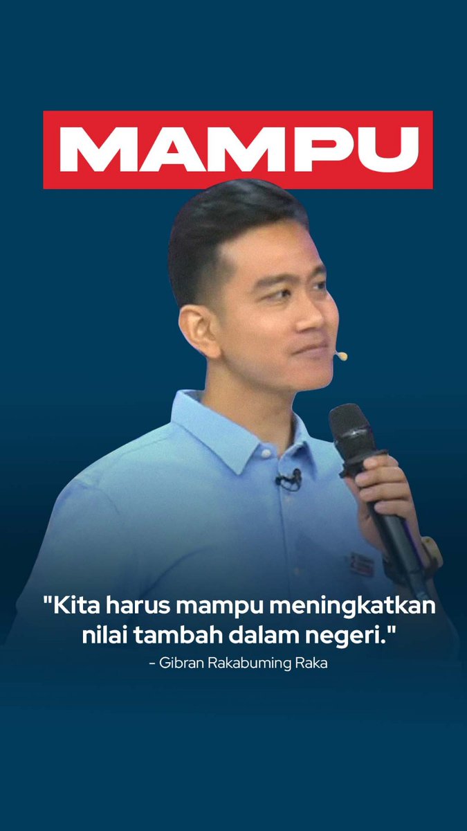 Keponakanku yg rencananya gak nyonlos begitu lihat debat cawapres langsung bilang mau pilih Gibran 😍😍✌✌

#IndonesiaSentris
#IndonesiaHijau
#02Melanjutkan
#AnakMudaIndonesiaEmas