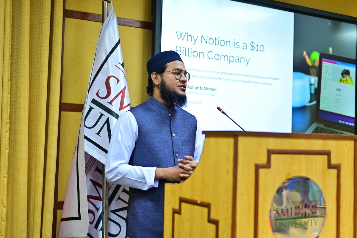 CodeAshing's tweet image. Thrilled to be part of the Notion SMIU Community launch! 🚀 Thanks to Aisha Riaz &amp;amp; Dua Hamza for a fantastic event. Special shoutout to Muhammad Shakir for insights on Notion&apos;s magic. Bonus: attendees scored free Notion Premium &amp;amp; cool stickers! Kudos to the team! 🙌 #NotionLaunch