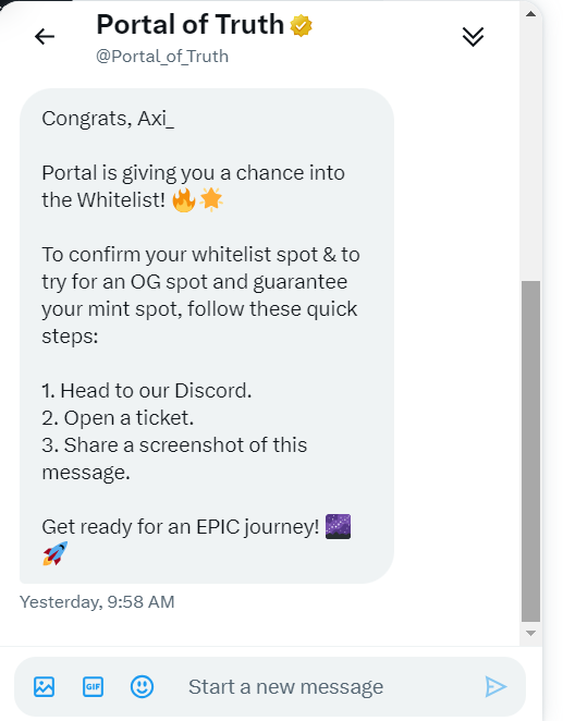 AamirLang's tweet photo. Thank you @Portal_of_Truth for giving me Whitelist chance. This is the beginning of my journey into Portal of Truth.
Proud to be part of the amazing community.
#Web3gaming #PortalofTruth #NFT https://t.co/QyDuQhq5xZ