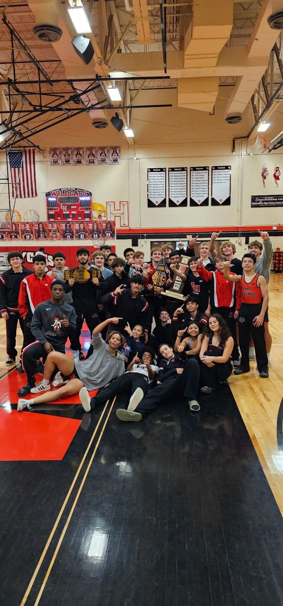 Your Lake Highlands Wildcats are the Richardson City Champions!! Congratulations to our wrestlers and amazing coaching staff! Thank you to all of the parents who volunteered to help run the event and all of the alumni who showed up to support the team!