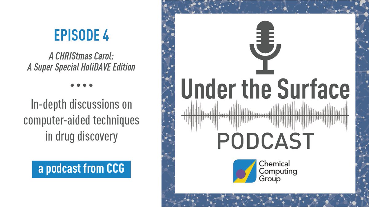 📢New podcast episode alert! 🥳👉'Under the Surface' 😎 ep 4, 'A CHRIStmas Carol: A Super Special HoliDAVE Edition' 🎅 we're diving deep into 30 years of CCG. No detail spared as Dave leads the charge of this epic grand finale. 😀Listen @ bit.ly/3WQGPKY #compchem #CCG