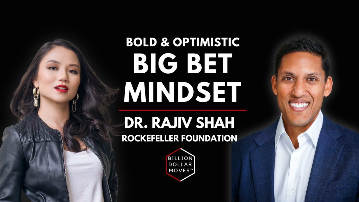 My conversation with <a href="/SarahChenGlobal/">Sarah Chen-Spellings</a>, on the #BillionDollarMoves Podcast took a deep dive into what it takes to make #BigBets. Listen to the full episode:

🎙️Podcast: link.chtbl.com/bdm-raj-shah
🎞️ YouTube: youtu.be/Dug0U41Eet8