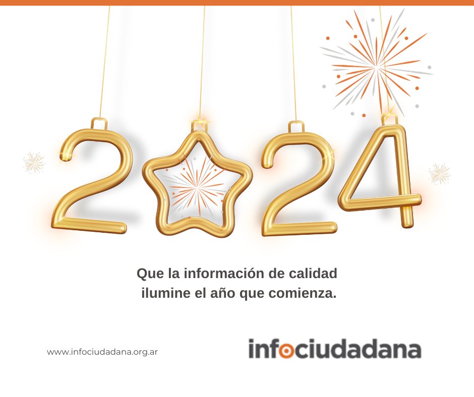 🥳Nuestros mejores deseos de parte del equipo de #infociudadana para estas fiestas. 🗓️Qué la información de calidad ilumine el año que comienza. 🥳¡Muchas felicidades! #saludo #felicesfiestas #información #año2024 #infociudadana