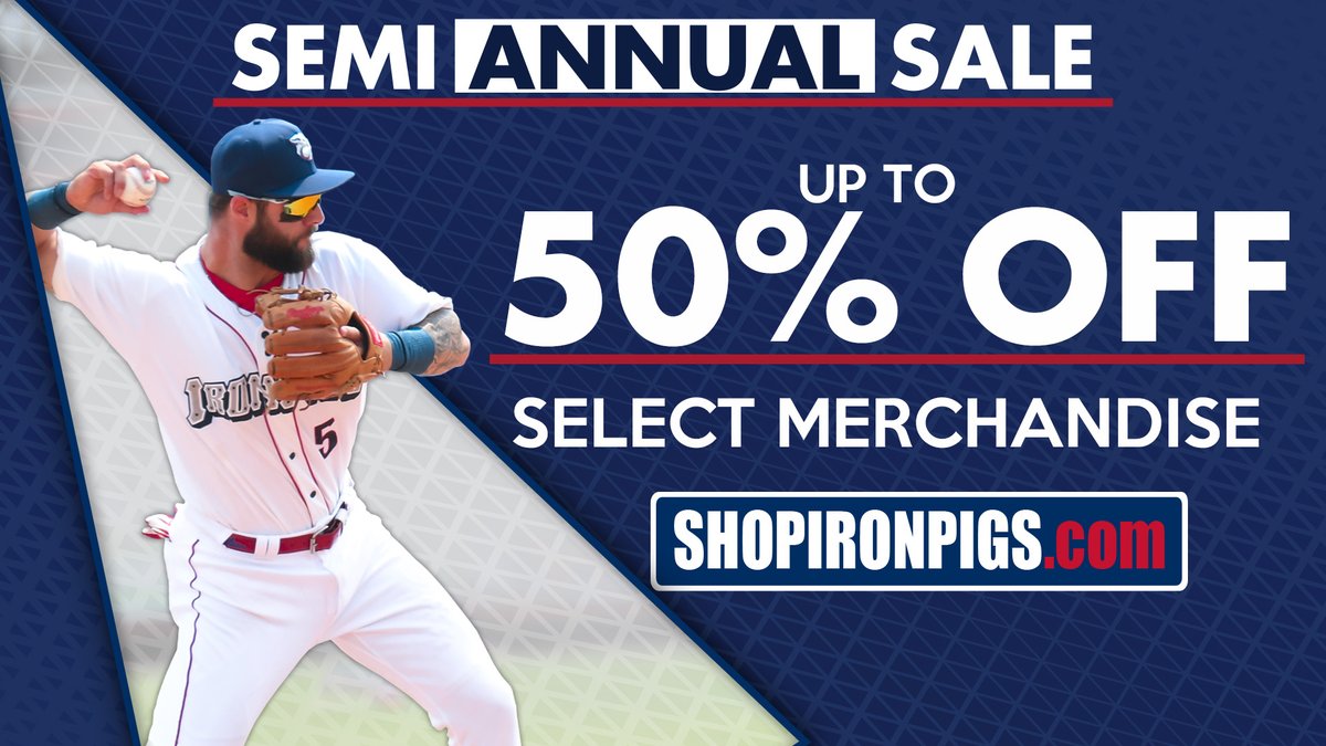 Our Semi-Annual Sale starts NOW ‼ Save up to 50% off on select merchandise! Head to ShopIronPigs.com to shop now 🛍