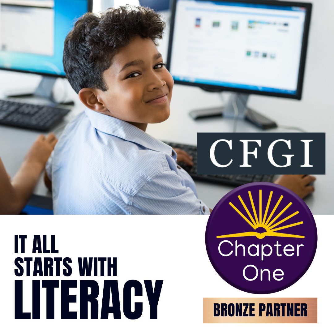 We're excited to announce that CFGI has become a Chapter One Bronze Partner! CFGI's partnership supports Chapter One's Online Reading Volunteer program in New York City and Lancaster, Texas.

#volunteer #makeadifference #partnerwithus #chapteroneUSA #literacy