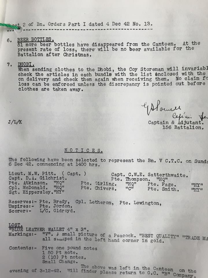 Part 1 Orders, 156 Battalion, The Parachute Regiment. North Africa 1942.

No.6 = can someone tell the @TheParachuteReg to stop stealing the beer please 🍺🍻🍺
@Pegasus_Coy @16AirAssltBCT @3PARA @2PARA_HQ @Foxy2Para