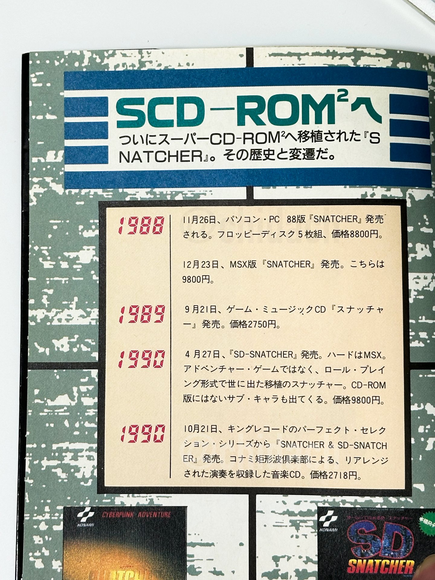MSX○コナミ○スナッチャー フロッピーディスクと箱と説明書 ジャンク MSX○コナミ○スナッチャー フロッピーディスクと箱と説明書