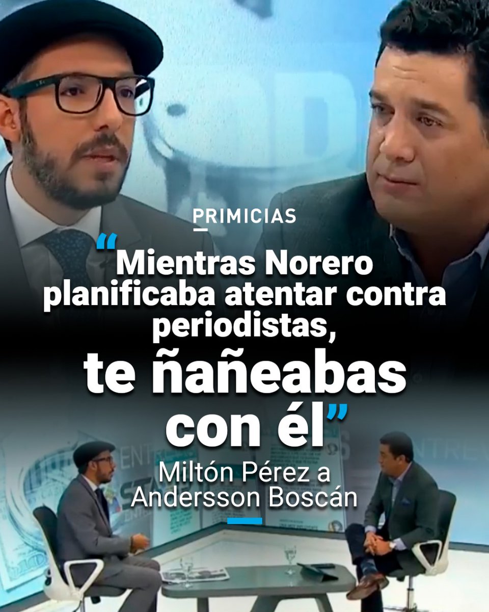 En una entrevista con Teleamazonas, Andersson Boscán se refirió a los chats que mantenía con el narcotraficante Leandro Norero. prim.ec/oAs850Qlw2i
