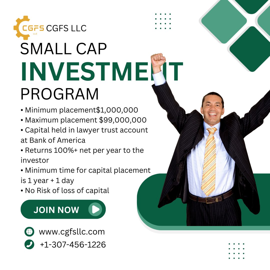 🚀 Ready to diversify your portfolio? Introducing CGFS LLC's Small Cap Investment Program!💼

Join us in exploring the world of small-cap investments! 

🌐Visit our website: cgfsllc.com

#SmallCapInvesting #CGFSLLC #SalaarReview #Prabhas📷 #DunkiReview #Fighter #SRK