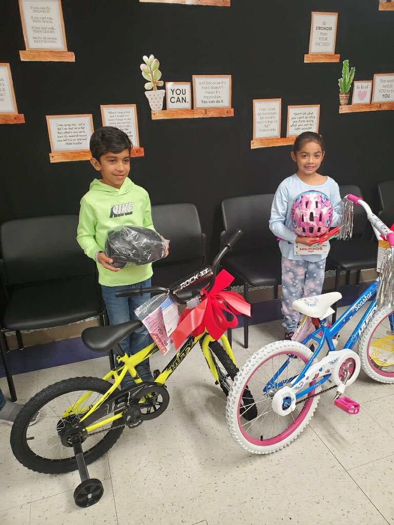 Thank you, Fairfield Community Services Foundation for the bikes! Our scholars were so surprised and LOVED receiving a bike!