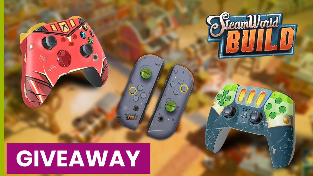 🎅 CHRISTMAS GIVEAWAY 🎅 We're giving away super-cool CUSTOM #SteamWorldBuild controllers courtesy of our besties at @ThunderfulGames 🙌 To enter: 🫂 Follow @disobey & @thunderfulgames ❤️ Like & RT this post 🎮 Reply with your preferred controller 🗓️ WINNERS SELECTED JAN 4TH