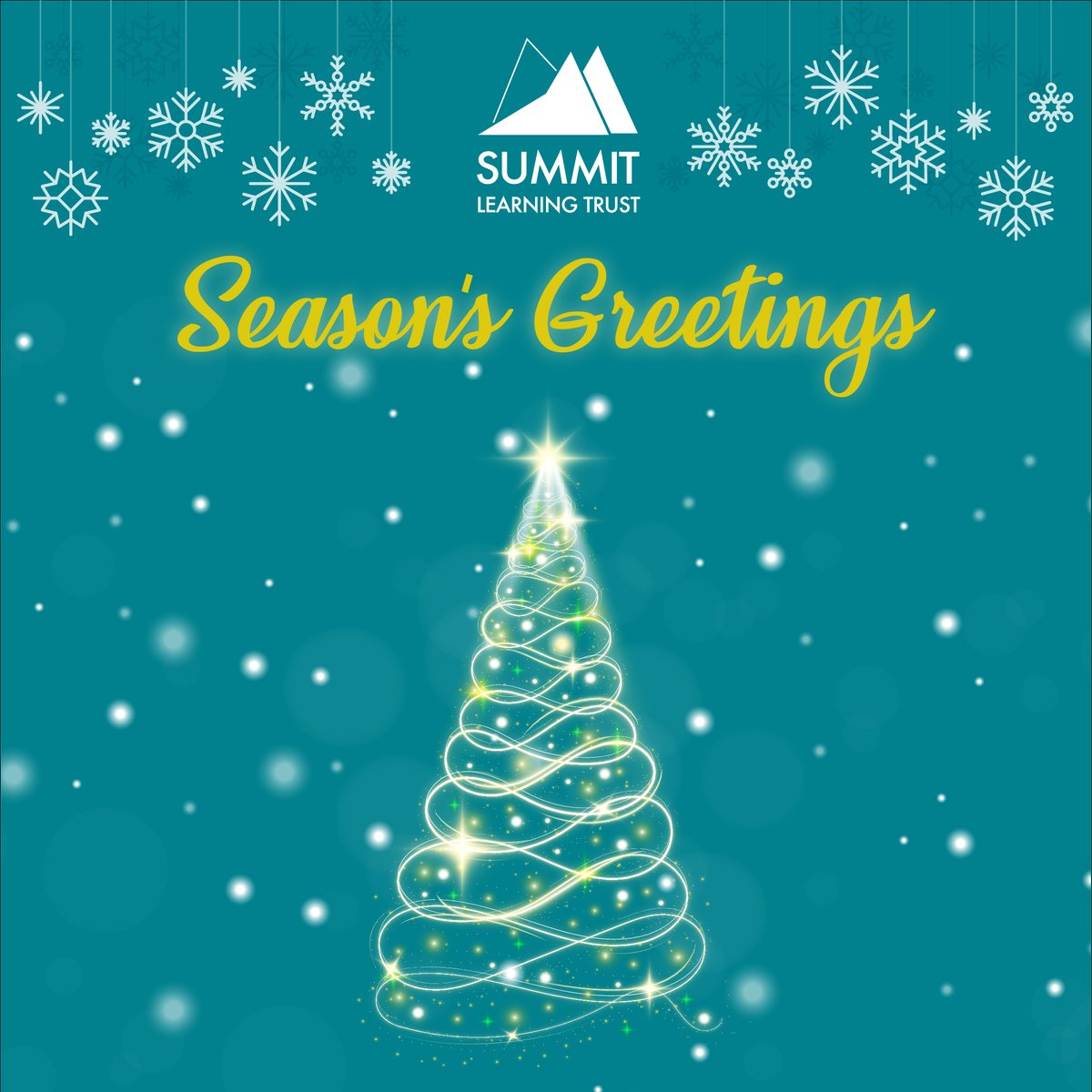 Season's greetings to our learners, parents, carers, colleagues and all associated with Summit Learning Trust. Wishing all a happy and restful festive break. @Ninestiles @LyndonSchool @sfcsapply @CockshutHillSch @YarnfieldSch @PegasusPrimary @ErdingtonHallPS @TheOaklandsBham