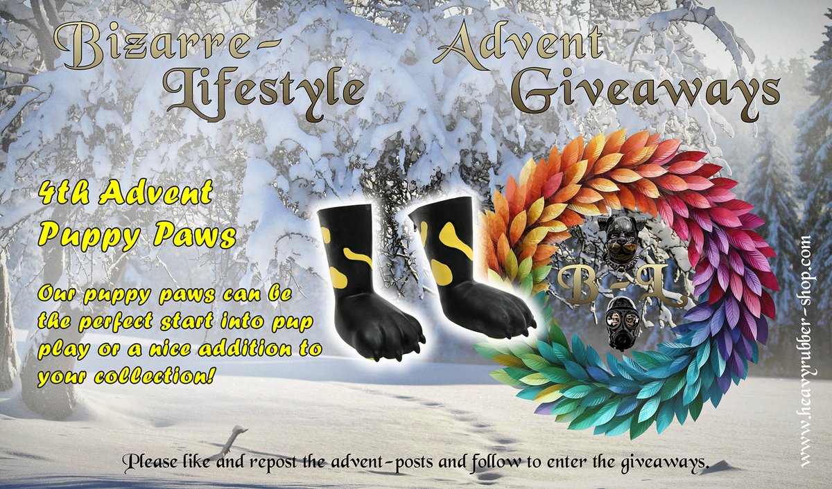 Now take the last chance for the upcoming 4th Advent. Transform into a four-legged friend with our puppy paws and be ready to lose control over your hands because, with the paws you won't be able to use them anymore. The winner can choose the contrast color they'd like. Just