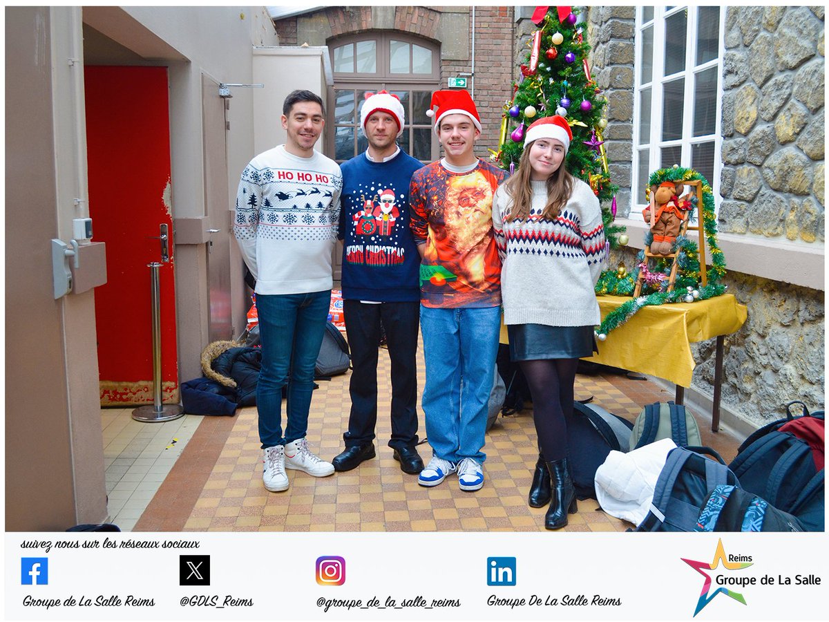 Groupe De La Salle - Reims (@gdls_reims) on Twitter photo 👕🎄 PULL / NOÊL
Retour en images sur la journée du pull moche de Noël
#gdls #champagne #reims #lasalle #lasallereims #wearelasalle <a href="/lasalleorg/">La Salle Global</a> <a href="/lasallefrance/">LA SALLE FRANCE</a> 👕🎄 PULL / NOÊL
Retour en images sur la journée du pull moche de Noël
#gdls #champagne #reims #lasalle #lasallereims #wearelasalle <a href="/lasalleorg/">La Salle Global</a> <a href="/lasallefrance/">LA SALLE FRANCE</a>