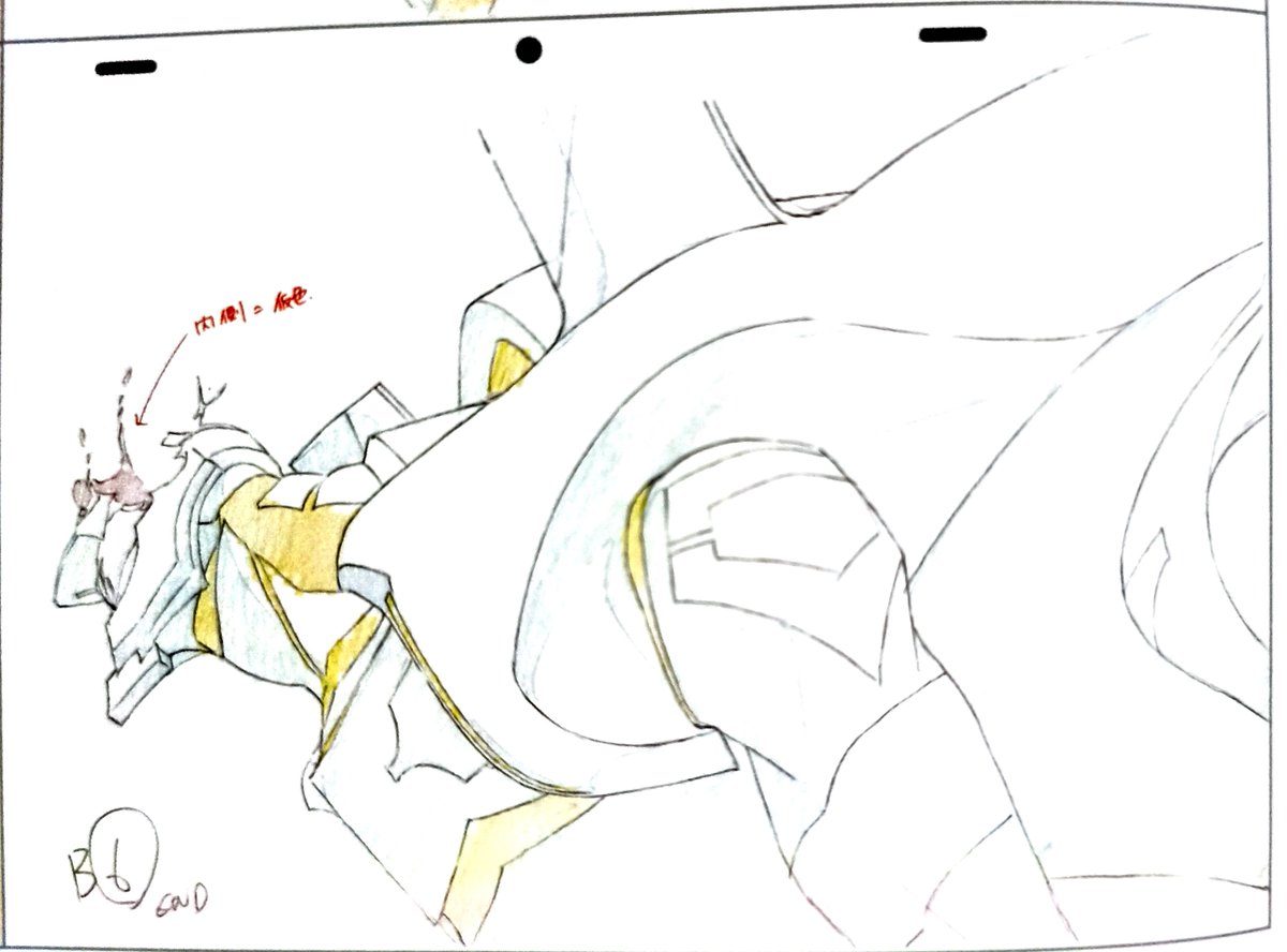 Some Evangelion Q (ヱヴァンゲリヲン新劇場版: Q) Production Materials

Key Animator: Sushio (すしお) / Toshio Ishizaki (石崎寿夫)
Corrections made by Animation Director Toshiyuki Inoue (井上俊之) 