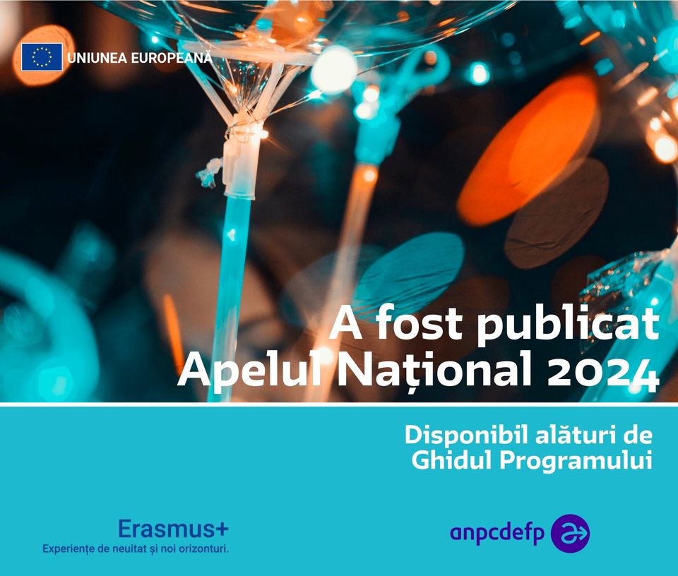 A fost publicat apelul național la propuneri de proiecte; el și toate documentele de referință pentru 2024 sunt disponibile pe site-ul #ANPCDEFP: erasmusplus.ro/documente-cand…
Sărbători binecuvântate tuturor! 
#AmbasadorErasmus