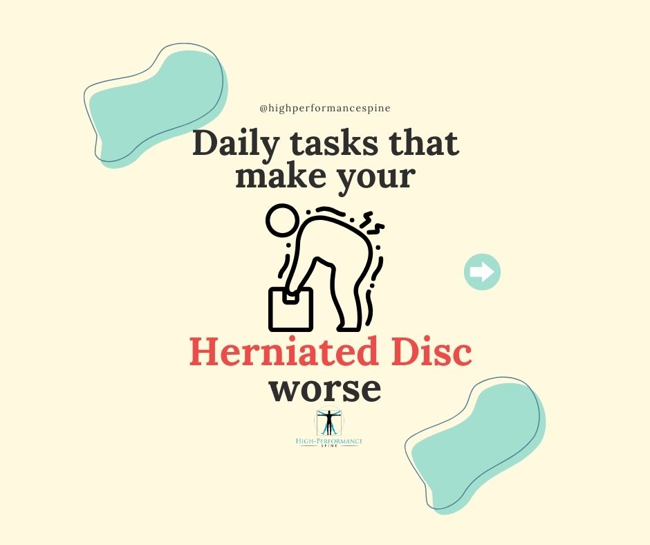HP_Spine's tweet image. Daily tasks that make your Herniated Disc worse! #BackPain #AvoidThis #Bending