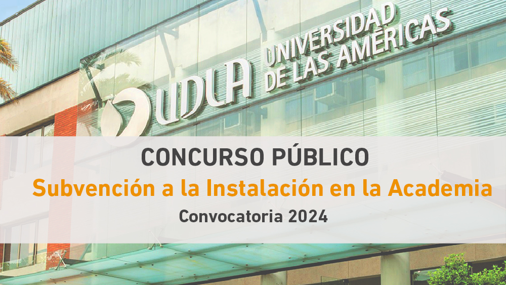 [CONCURSO PÚBLICO] Universidad de Las Américas #UDLA abre convocatoria para investigadores jóvenes con grado de Doctor, en el marco del concurso de ANID para la Subvención a la Instalación en la Academia 2024.
👉Mayor información en: investigacion.udla.cl/concurso-publi…

#Investigación