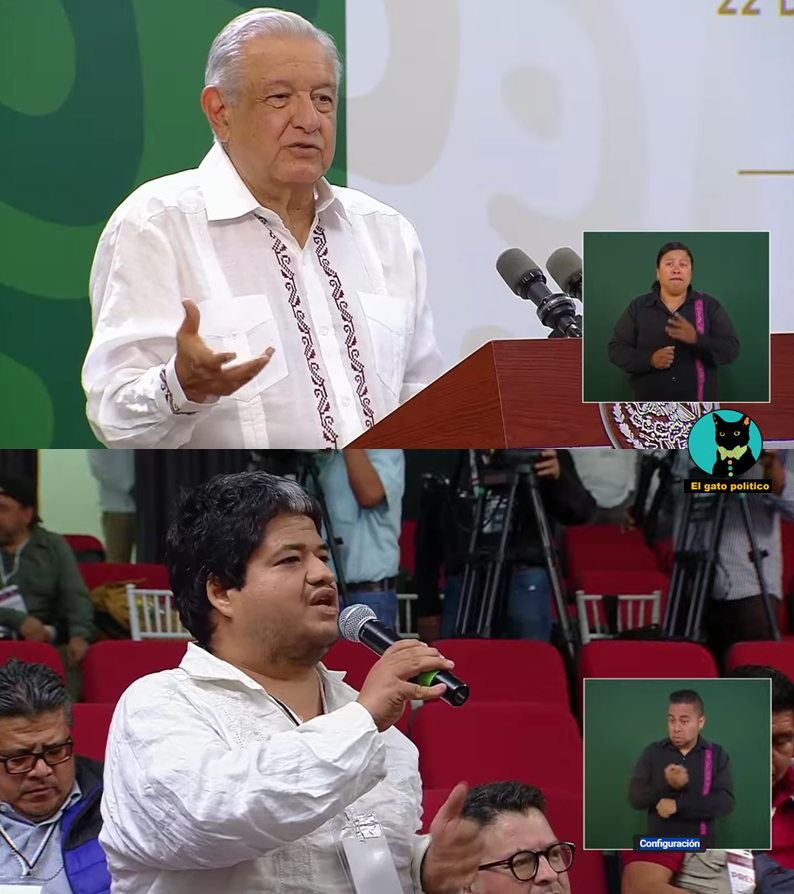 elgatopolitico_'s tweet photo. 🔴🔴Reportero de Oaxaca le dice a AMLO en la mañanera, lo que pensamos millones: "México no lo quiere dejar ir":

"Cada ciudadana, cada ciudadano dicen que no se vaya, Presidente, y yo se le digo en lo personal, no se vaya, Presidente, porque México había sido olvidado por aquellos, y aquí va algo personal también para aquellos que dicen que esto está armado, aquí no está armado, a mí no me dieron ningún guion ni nada (...) Todos dicen que se quede el Presidente Andrés Manuel López Obrador..."
#Mañanera #ConferenciaPresidente