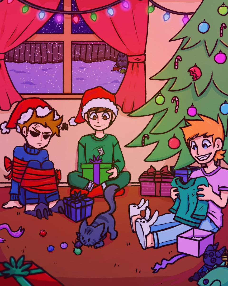 It's Day 22 of #Eddvent2023 and what better way to celebrate than with this cosy Christmas scene from Patreon and Discord user, Eclipse_Galaxxy!