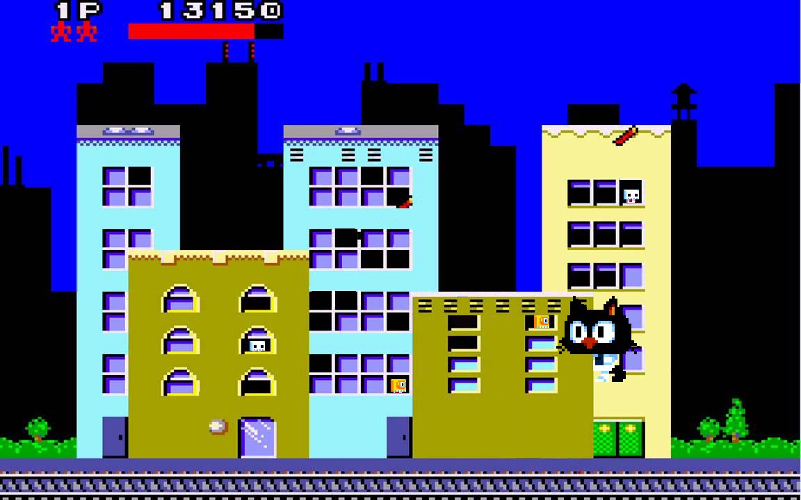PscdGames's tweet photo. I was thinking about bonus levels for #AlienCat2 for #SNES and #NES and thought why not make a variation of Rampage, where our cat destroys the city of skeletons from the game.

https://t.co/mpGkxz4sjY https://t.co/3cXLfHMuiZ