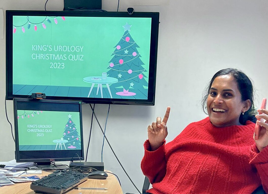 Wishing all our colleagues, patients and their family/fiends a very Happy Christmas and festive season! [Photo: Christmas jingles and Qs at our quiz earlier this week] <a href="/KingsCollegeNHS/">King's College NHS</a> <a href="/KingsFertility/">King's Fertility</a> <a href="/KCH_Research/">King's College Hospital Research</a> <a href="/KCH_Research/">King's College Hospital Research</a> <a href="/kings_doctors/">KingsCollegeHospitalJuniorDoctorStrike</a> <a href="/kingshealth/">King's Health Partners</a>