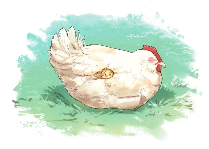 「blonde hair chicken」 illustration images(Latest)