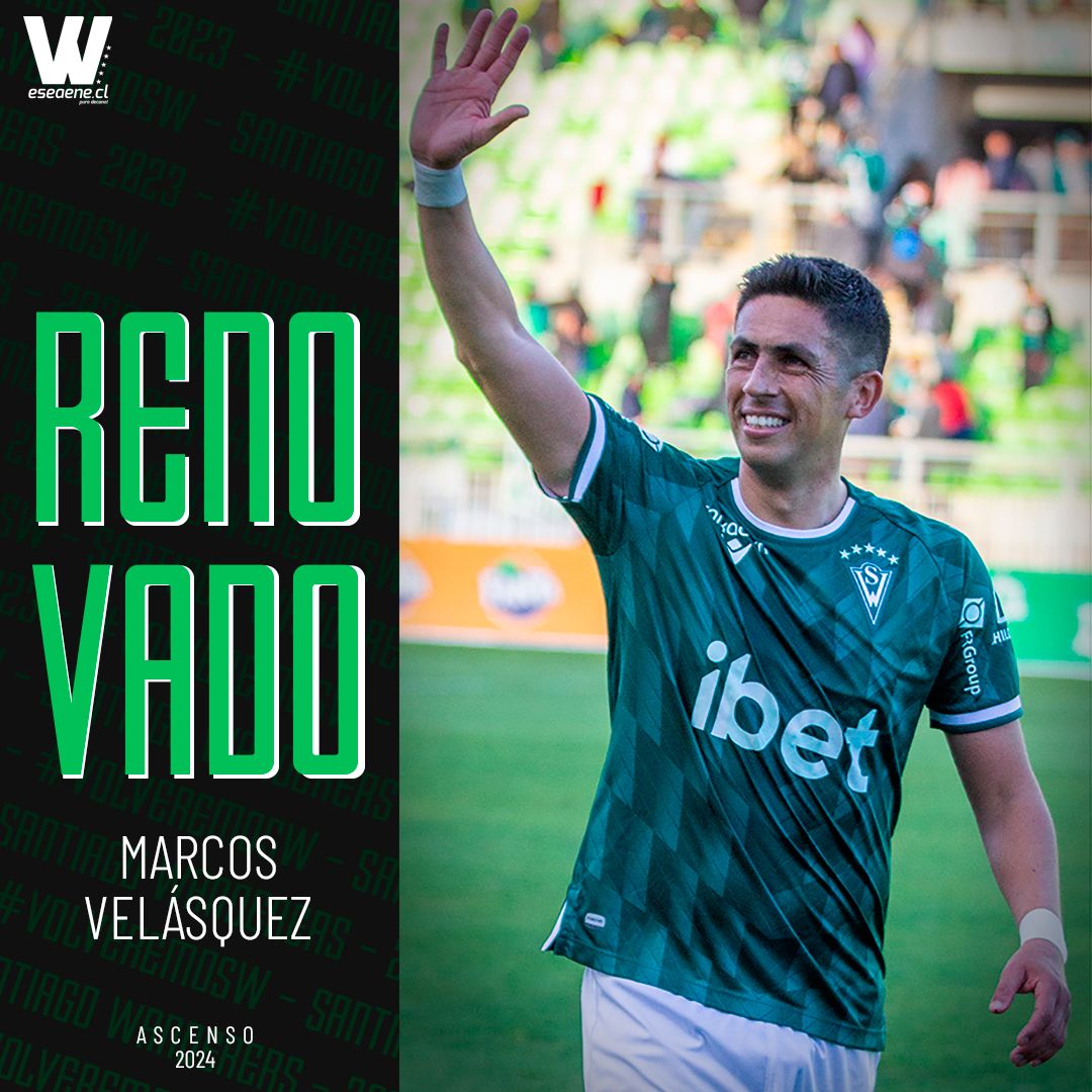 eseaenecl's tweet photo. El zaguero Marcos Velásquez ha extendido su vínculo con Santiago Wanderers de Valparaíso de cara a la temporada 2024  ¡Con todo, Chano! #RenovacioneSW #SW2023 #SW2024 #VolveremoSW. https://t.co/7Pykck0xRE