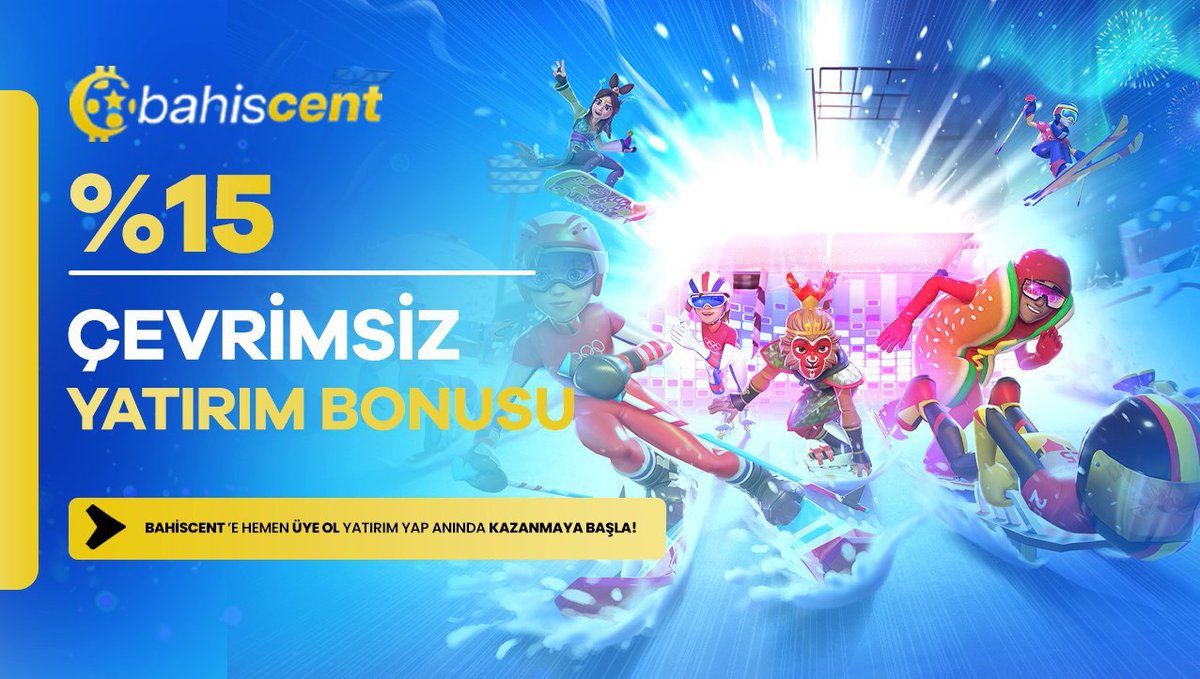 🔥#BahisCent'ten Çevrimsiz 💰%15 Spor/Casino yatırım bonusu 🎁Üye olan herkese yatırımsız 50 TL Spor deneme bonusu 👉Üyelik için💻📲t2m.io/cent #bahis #freespin #bonus