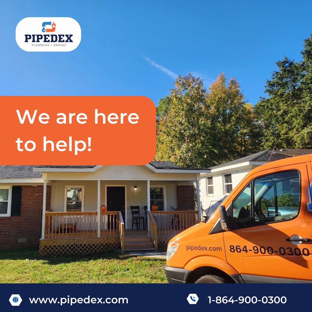 PipedexPlumbing's tweet image. Your plumbing problems are over! Trust our expert team for top-notch solutions and quality service.

Contact us: pipedex.com

#pipedex #plumbing #pipelines #plumbingservice #replacepipes #repairpipes #spartanburg #greenville #repairservices