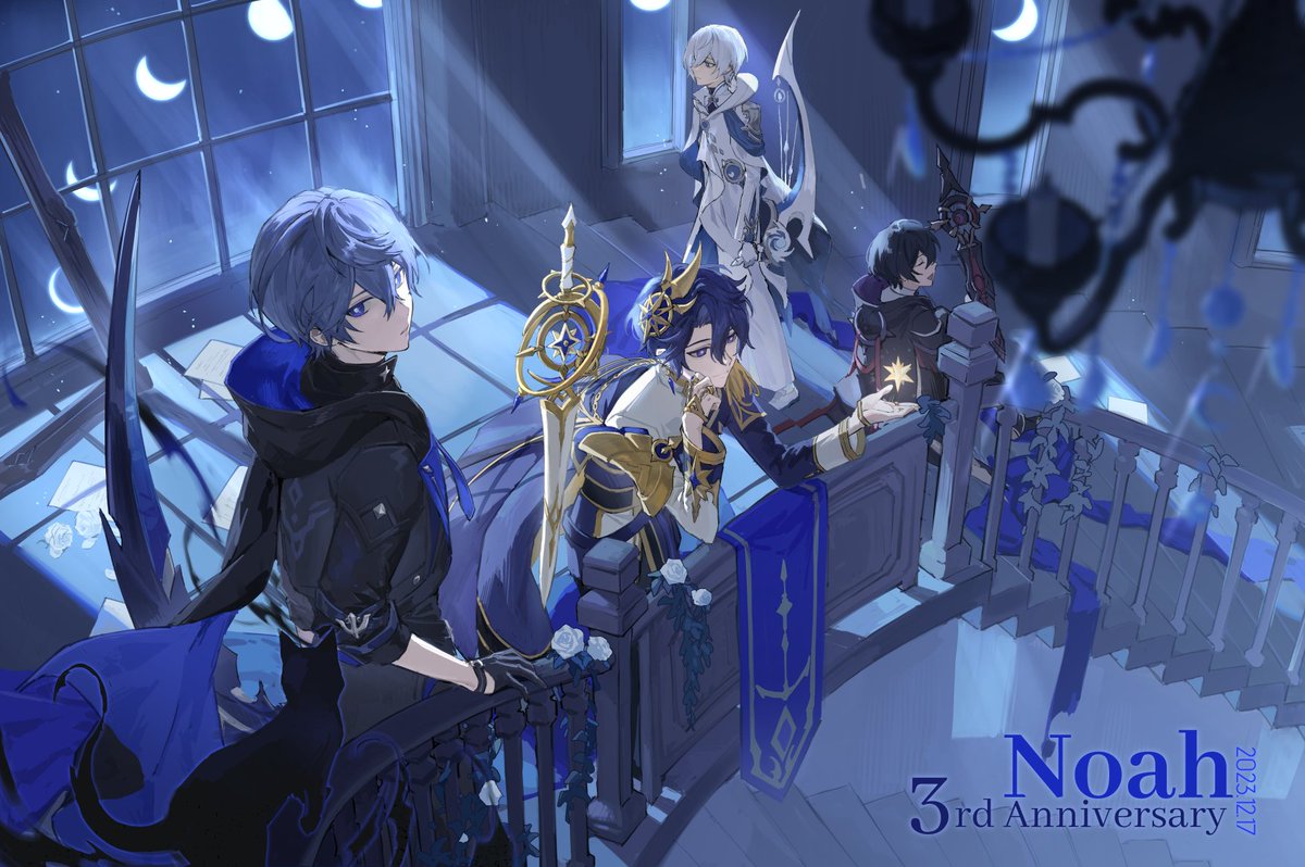 #elsword_FA 
迟了好多天才画完…
生日快乐~恭喜诺亚实装三周年🌘🌓🌕🔴