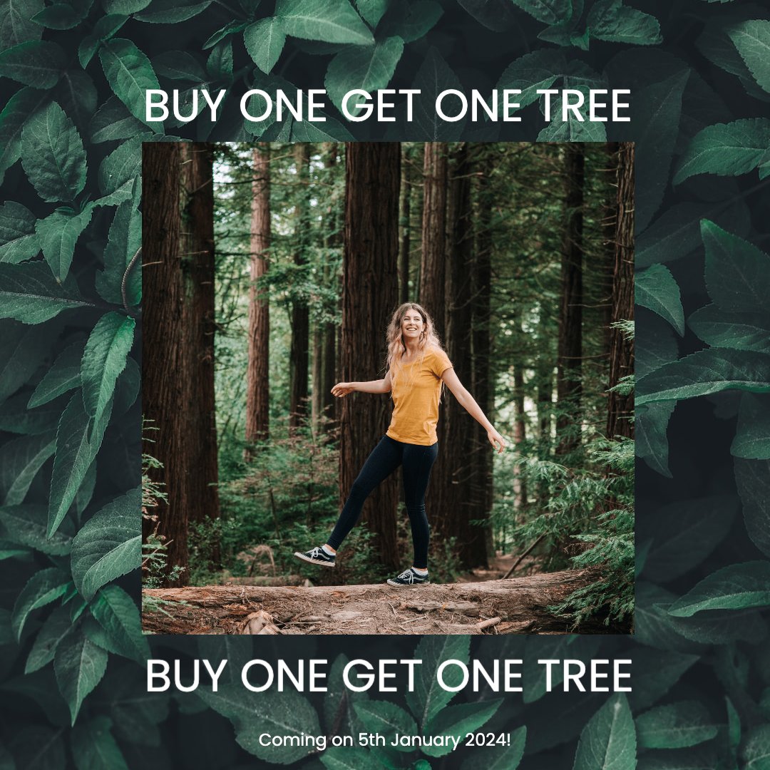 Just a reminder that on the 29th December, it will be freepost all weekend and the following weekend is 'Buy one, get one tree' weekend.
#sustainablefashion #music #buyonegetonetree