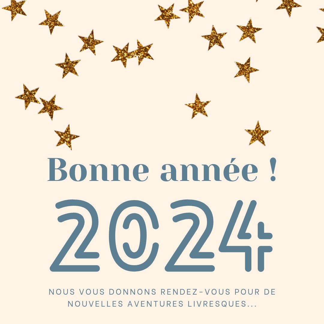 Il est temps pour nous de fermer le chapitre de 2023 ! 🎉 Encore un grand merci pour votre enthousiasme et votre soutien tout au long de l’année. Nous sommes impatients de continuer cette aventure livresque à vos côtés en 2024 ! 🌟