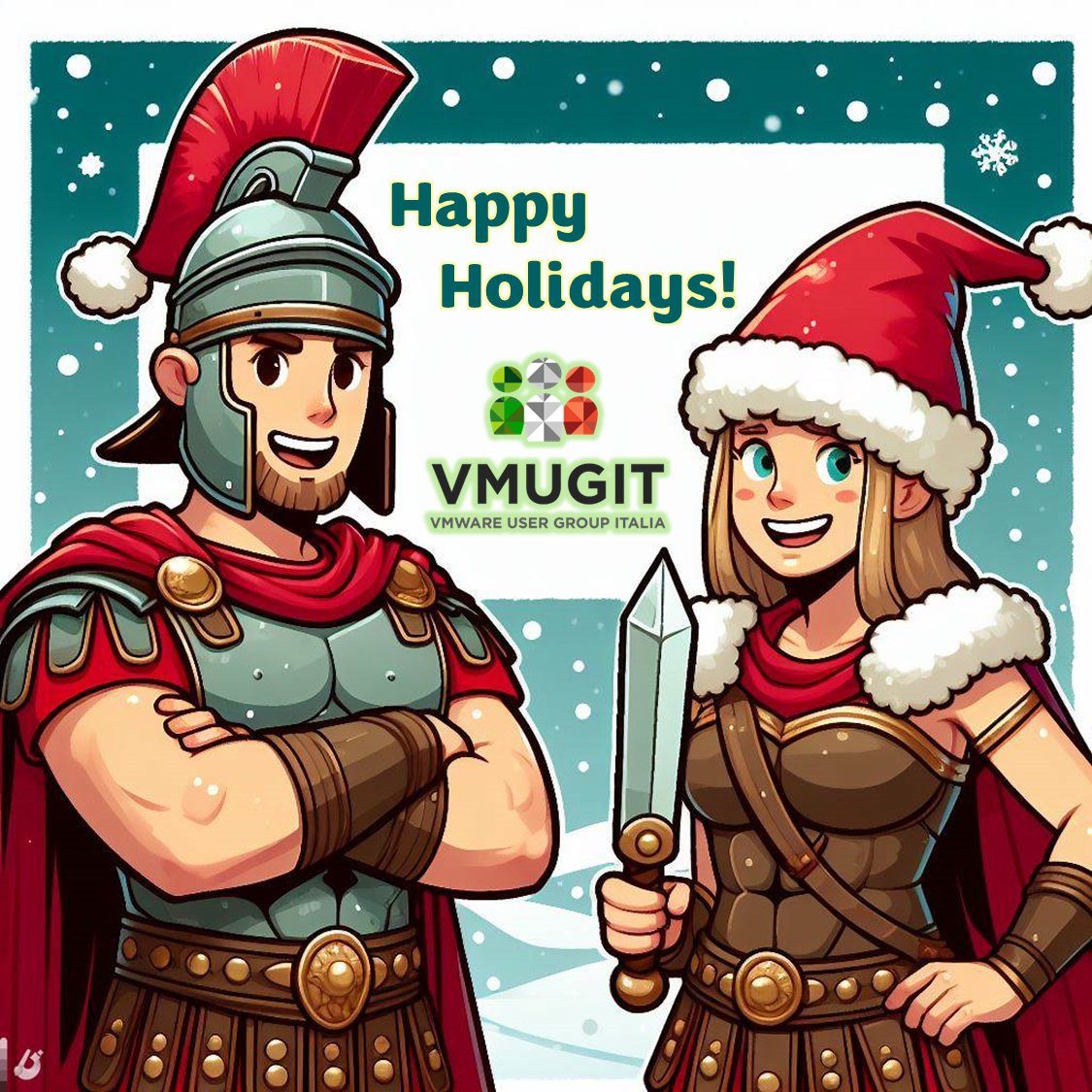 Speciale aggiornamento #VMUGITFriday!

- Nuova pagina LinkedIn! linkedin.com/company/vmugit/
- Presentazioni UserCon 2023: vmug.it/vmugit-usercon…
- A breve pubblicheremo i video delle sessioni: youtube.com/user/vmugit

Vi lasciamo (per ora) con i nostri più sinceri auguri! #VMUG