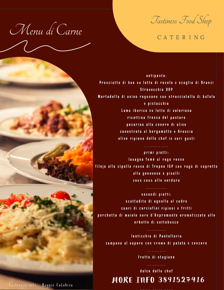 TastinessFood's tweet photo. 📍che siano di #carne o di #pesce i tuoi piatti preferiti fino al 6 gennaio cuciniamo noi per te! scopri i nostri #menu fissi oppure ordina il tuo alla menù alla carta. la consegna è gratuita a casa tua. 👉info e prenotazioni al: 3891527416
#catering #reggiocalabria https://t.co/3PAFKVAS6C