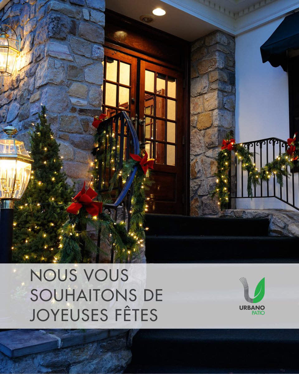 UrbanoPatio's tweet photo. Joyeuses fêtes à tous! Que cette saison soit remplie de chaleur, de moments mémorables et de joie partagée. 🎄✨ #JoyeusesFêtes #Urbanopatio #monurbanopatio https://t.co/BMfBsawXh9