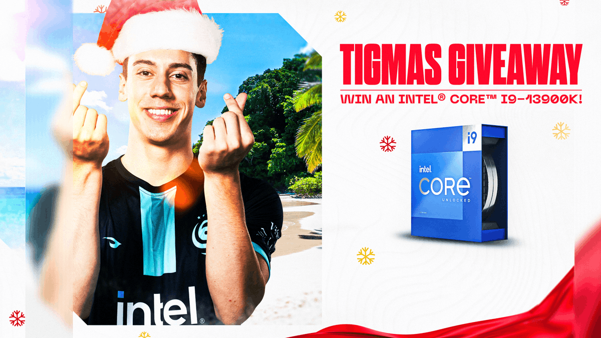 Merry Tigmas 🎅🫰

Enter to win an i9-13900K!
❄️ Follow <a href="/SoniqsEsports/">Soniqs</a> &amp; <a href="/tgltnPUBG/">FLC TGLTN</a> 
❄️ Retweet &amp; tag 2 friends
❄️ Get more entries: sweepwidget.com/c/76037-8wzkex…