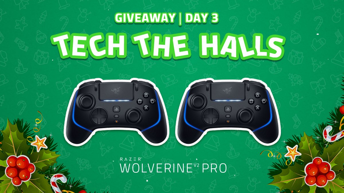 R ฮ Z ฮ R (@razer) on Twitter photo ๐Tech the Halls Giveaway โ Day 3๐
The gifts just keep coming, and this oneโs perfect for two. Hereโs another reason to share the joy of gaming with a pair of shiny, new Razer Wolverine V2 Pros. To enter, simply:
๐ฎ Follow <a href="/Razer/">R ฮ Z ฮ R</a>
๐ฎ Like & repost
๐ฎ Tag your player two and ๐Tech the Halls Giveaway โ Day 3๐
The gifts just keep coming, and this oneโs perfect for two. Hereโs another reason to share the joy of gaming with a pair of shiny, new Razer Wolverine V2 Pros. To enter, simply:
๐ฎ Follow <a href="/Razer/">R ฮ Z ฮ R</a>
๐ฎ Like & repost
๐ฎ Tag your player two and