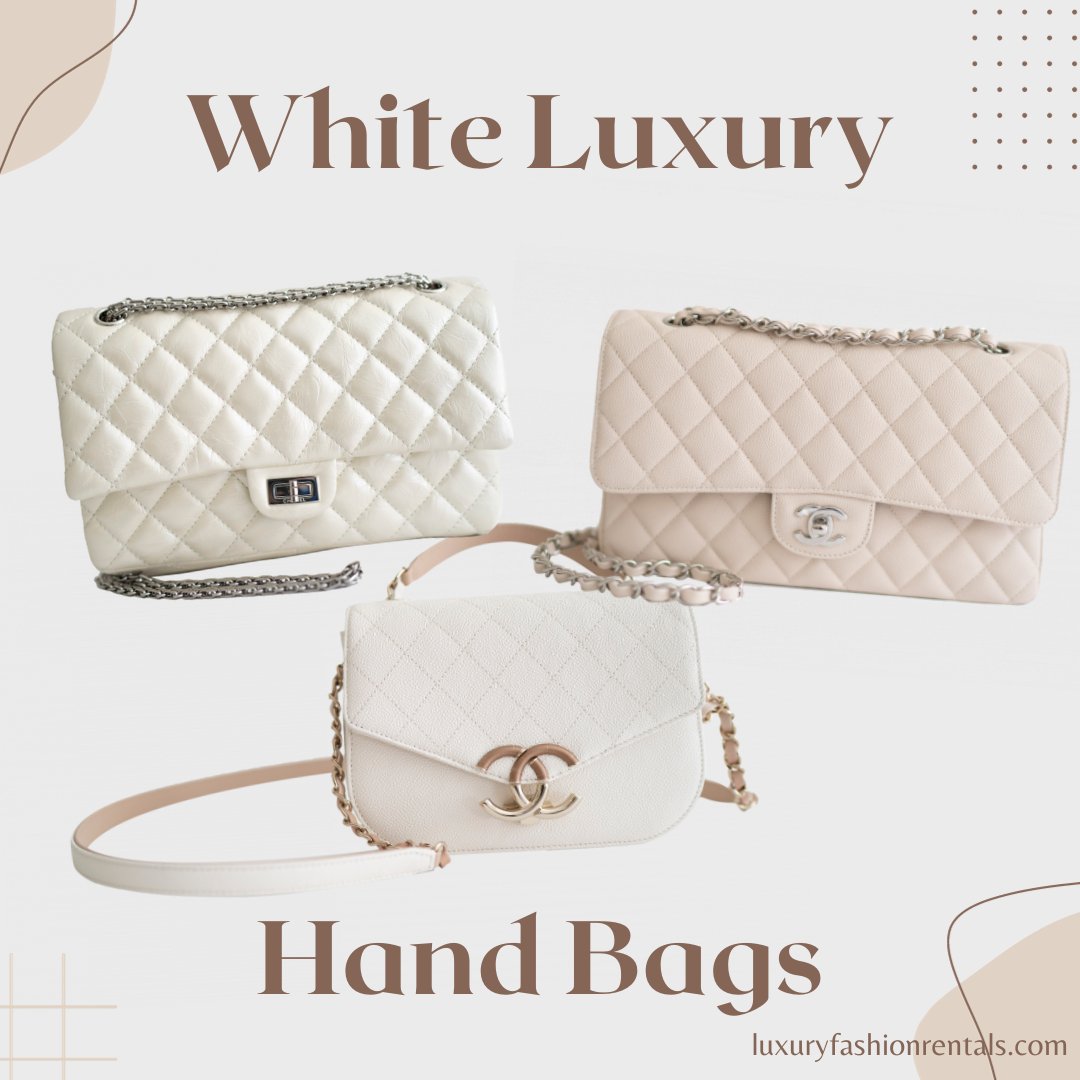 Add a touch of luxury with these #WhiteHandbags 🤍
.
#bagsofinstagram #handbagstyle #bagaddict #handbagaddict #handbag #lvbags #bagloverscommunity #bagfie #bagcrush #lvxury #bagoftheday #baglover #pursecollection #purseforum #bagporn #handbagquotes #luxuryfashionrentals