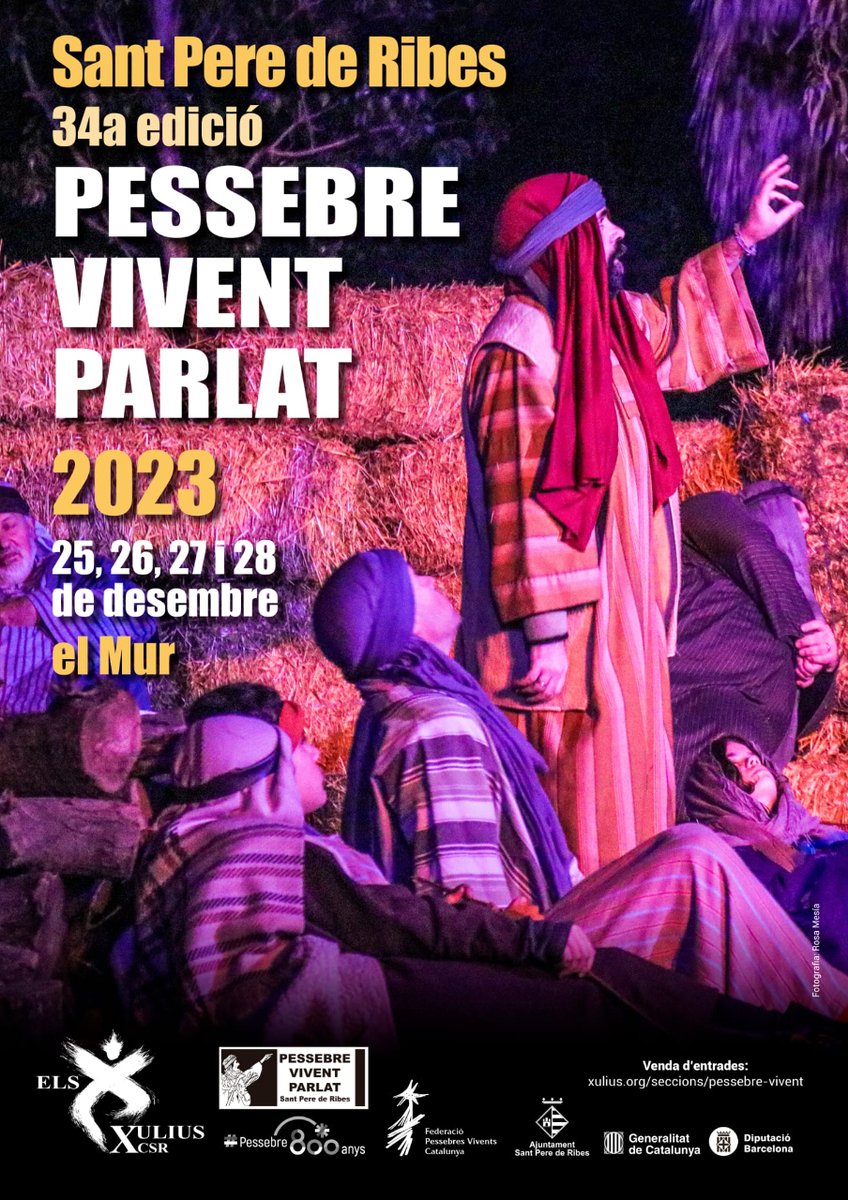 santperederibes's tweet image. 🐑 PESSEBRE VIVENT PARLAT 2023
🗓️ del 25 al 28 de desembre
📍 masia El Mur
ℹ️ xulius.org/seccions/pesse…
🎫 entrades.pessebresvivents.cat/Show/Detail?Sh…

@pvpribes
@elsxulius

#SPRibes