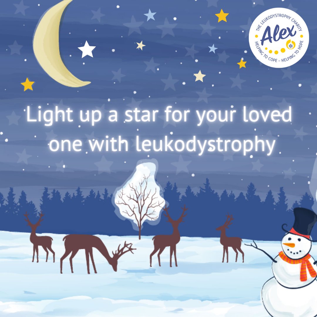Help us light up the night sky in honour of all those affected by leukodystrophy. You can write a message of your choice and even add a photo! All donations go towards our 2024 Community Weekend. visufund.com/alex-tlc-light… #alextlc #helptocope #helptohope #visufund #donate