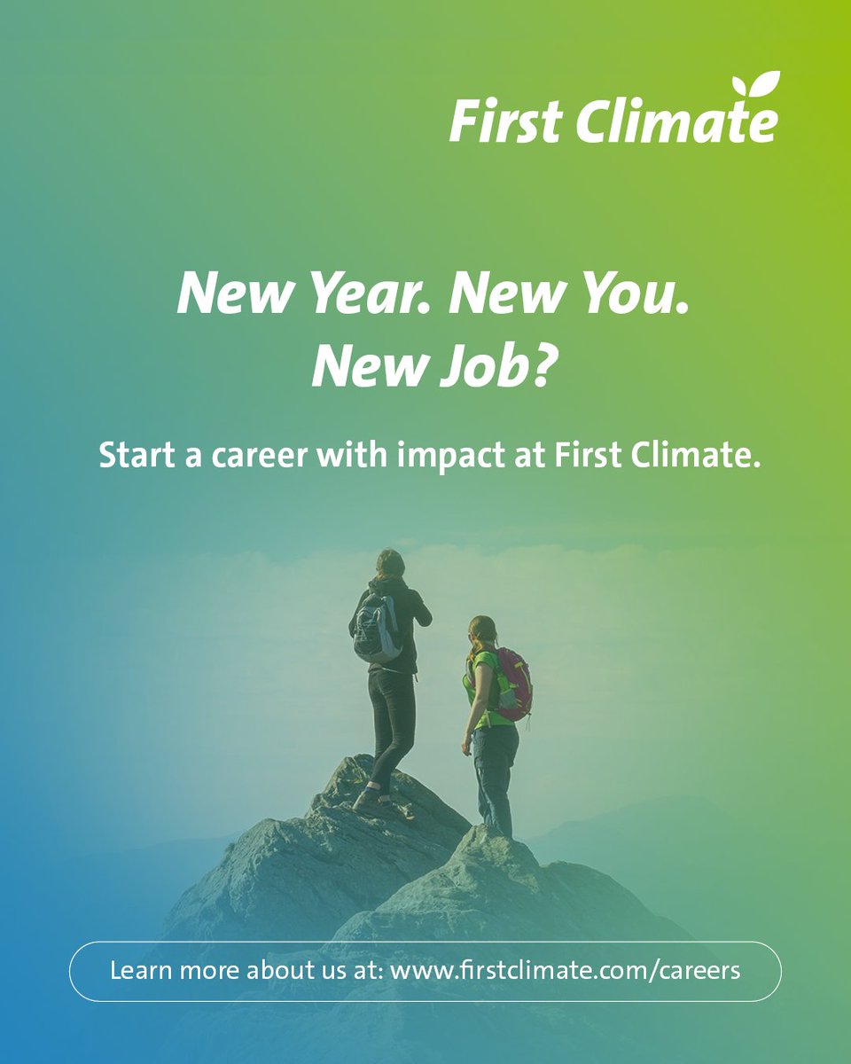 Step into 2024 with an impactful career at @FirstClimate, where you know your work makes a valuable difference for a better future. 🌍

Take a look at our open positions here and apply to join our team! 👇

tinyurl.com/bddttr65
#Jobs #climatejob