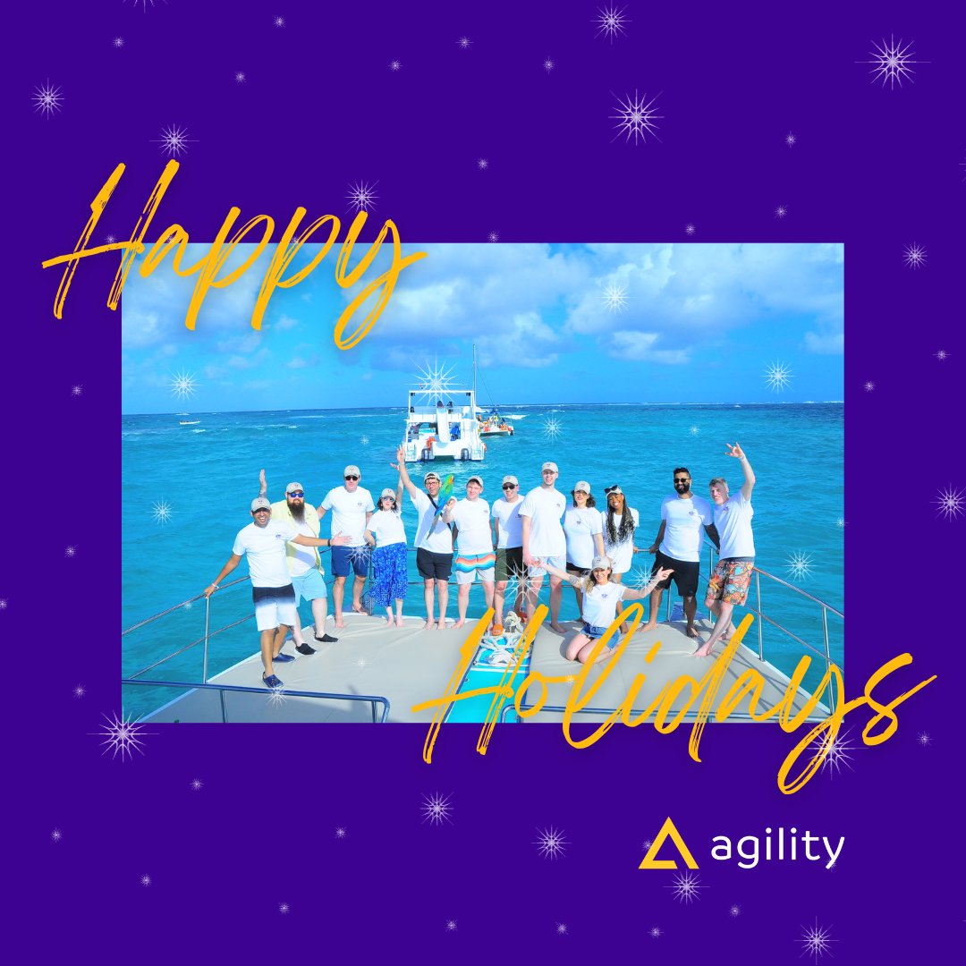 Happy Holidays from Agility! Big thanks to our Partners, Customers, and Supporters for an amazing 2023.