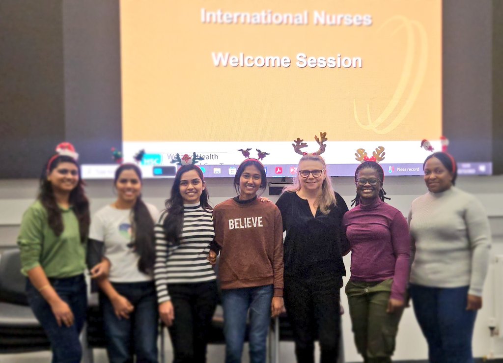 Delighted to facilitate a welcome session with our Internationally Educated Nurses who recently joined @WesternHSCTrust. Christmas🎄 is a time for family to get together & that's why it's important to let them know that they got a family away from home,with us. @MandyDoherty10
