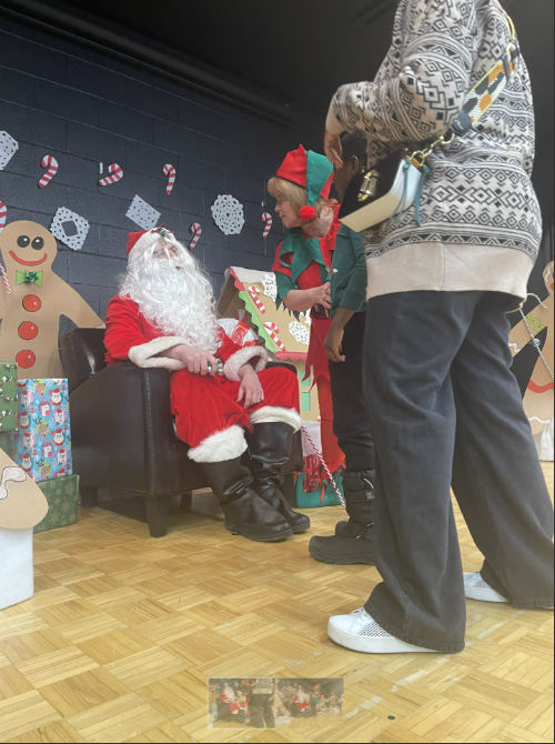 There is more! Santa and his sidekick visited us on Christmas Family fun night! What a line-up, he's a popular guy! I wonder why? #WCDSBNewswire #WCDSBAwesome #OnceADefenderAlwaysADefender