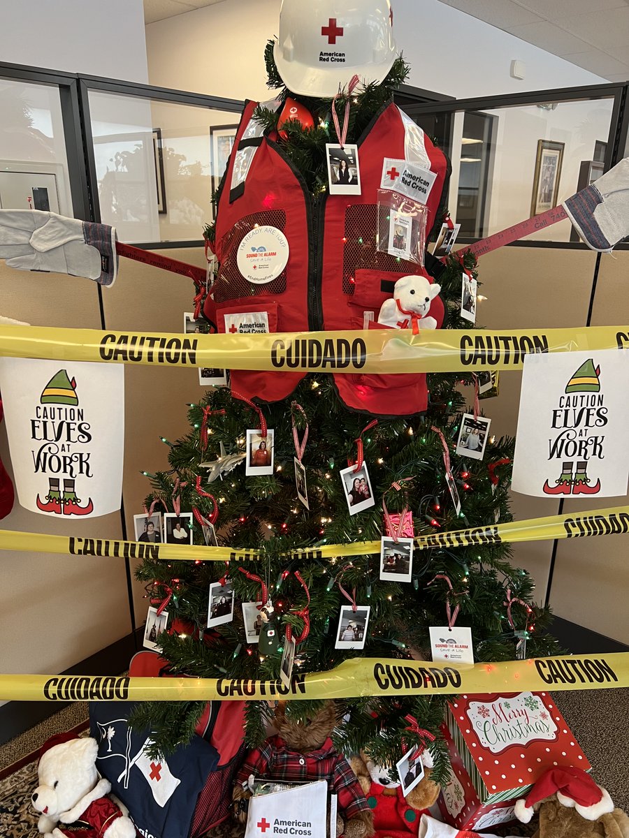 Check out this adorable Christmas tree in our Red Cross of SC Lowcountry Chapter office!🎄 The branches hold photos of our wonderful volunteers as ornaments.😊 The need for volunteers is critical & constant. Please help by joining as a Red Cross volunteer: redcross.org/volunteer