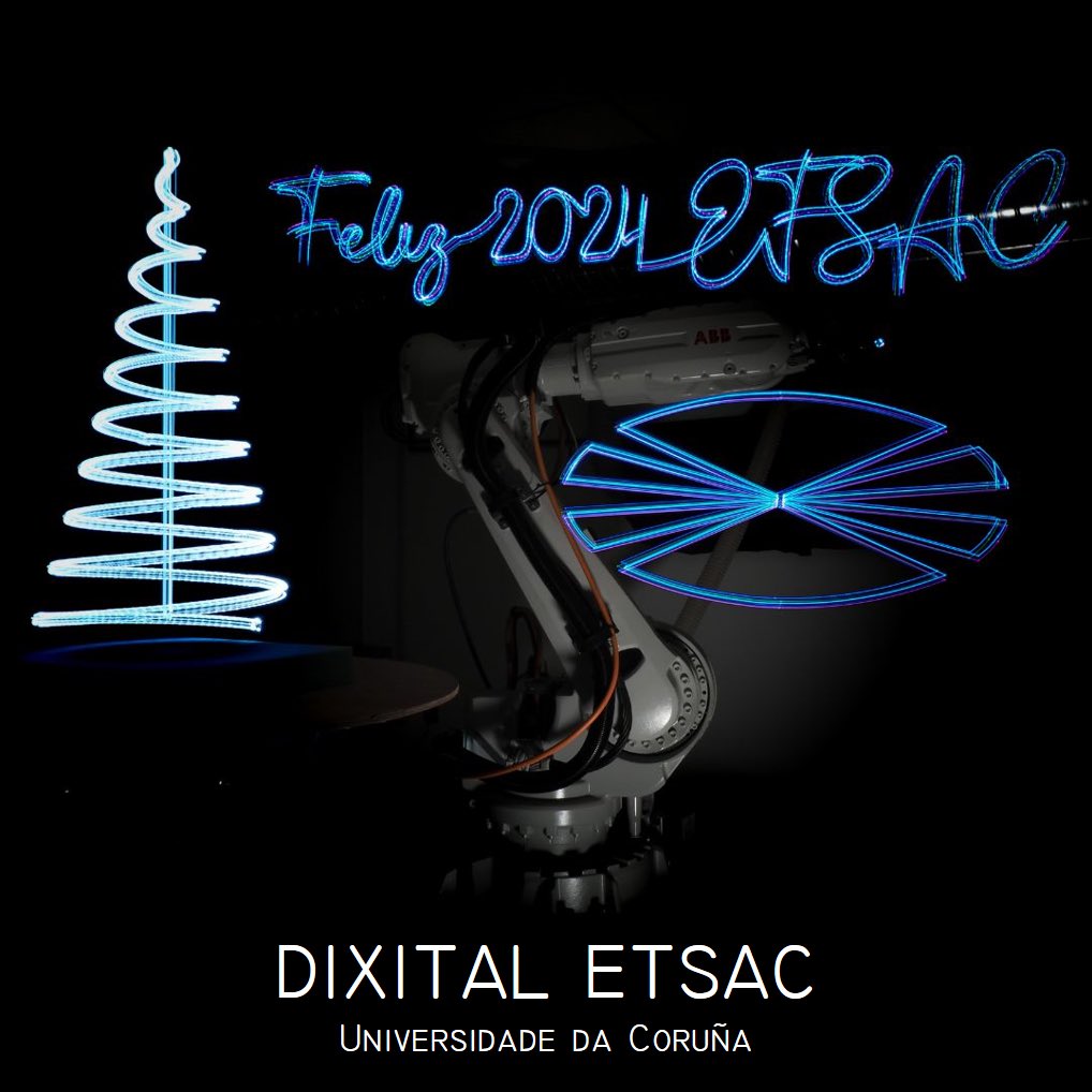 javazr's tweet image. Felices fiestas desde @OFab_etsac @etsac_udc @UDC_gal #arquitectura #Coruña @sprutcam @Mecdata_scp @ABBRobotics @gubimgalicia